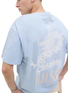Camiseta Jack and Jones Charge azul para hombre