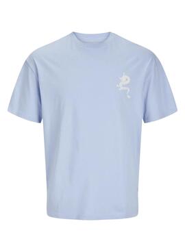 Camiseta Jack and Jones Charge azul para hombre