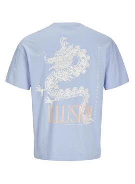 Camiseta Jack and Jones Charge azul para hombre