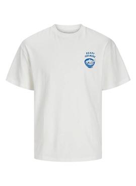 Camiseta Jack and Jones Charge blanco para hombre