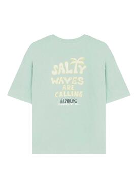 Camiseta El Pulpo Salty Waves turquesa para hombre