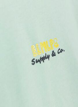 Camiseta El Pulpo Salty Waves turquesa para hombre