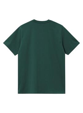Camiseta Carhartt Chase verde oscuro para hombre