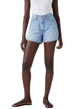 Shorts Levis 80s Mom denim claro para mujer