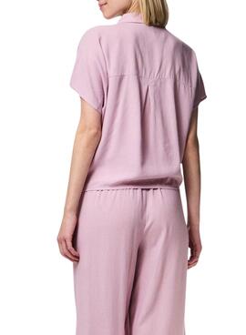 Camisa Pieces Pia rosa para mujer