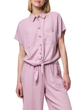 Camisa Pieces Pia rosa para mujer