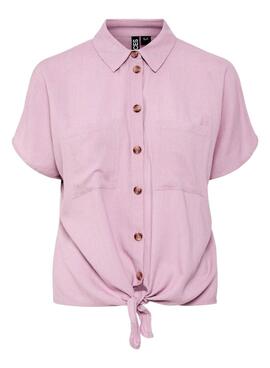 Camisa Pieces Pia rosa para mujer
