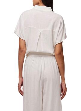 Camisa Pieces Pia blanco para mujer