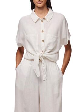 Camisa Pieces Pia blanco para mujer