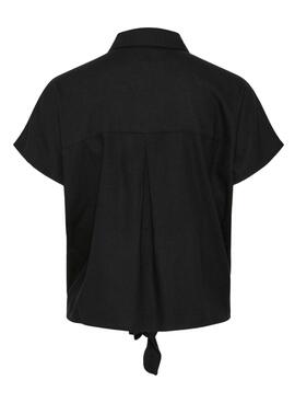 Camisa Pieces Pia negro para mujer