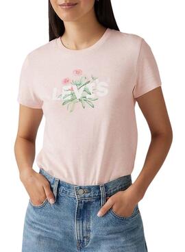 Camiseta Levis The Perfect Tee rosa para mujer