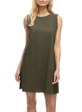 Vestido Vila Vifernanda verde para mujer