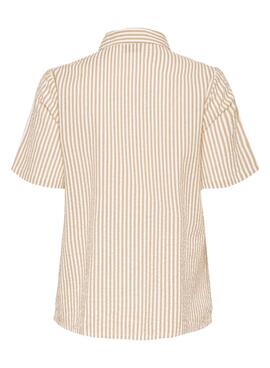 Camisa Pieces Sally tostado para mujer