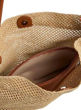 Bolso Pieces Fikka rafia para mujer