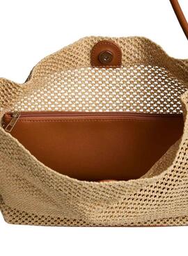 Bolso Pieces Fikka rafia para mujer