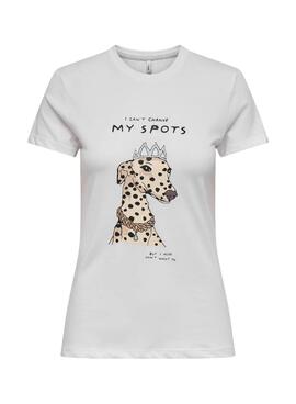 Camiseta Only Baria spots para mujer