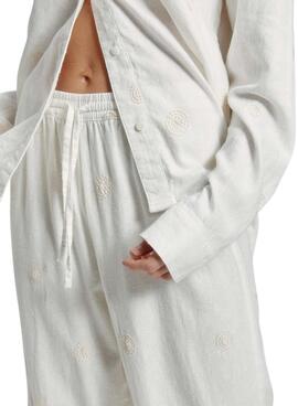 Pantalón Only Caro blanco para mujer