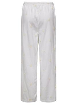 Pantalón Only Caro blanco para mujer