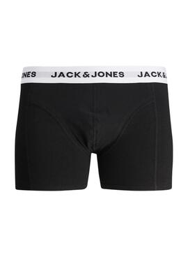 Pack boxer Jack and Jones Solid negro para hombre