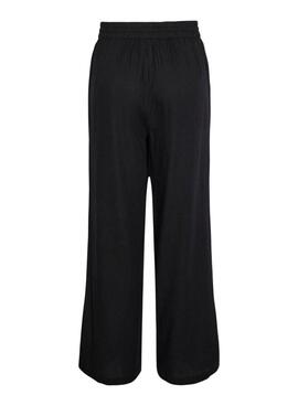 Pantalón Pieces Pia Wide negro para mujer