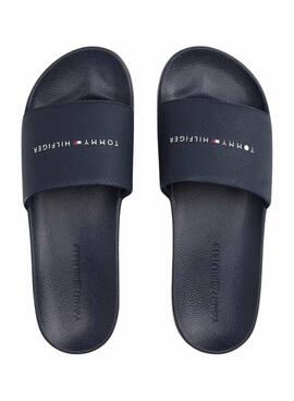 Chanclas Tommy Hilfiger NYC azul marino para hombre