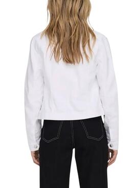 Cazadora vaquera Only Wonder blanco para mujer