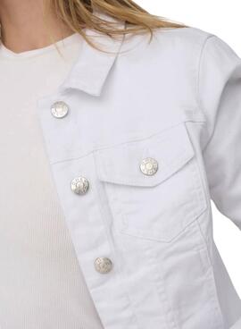 Cazadora vaquera Only Wonder blanco para mujer