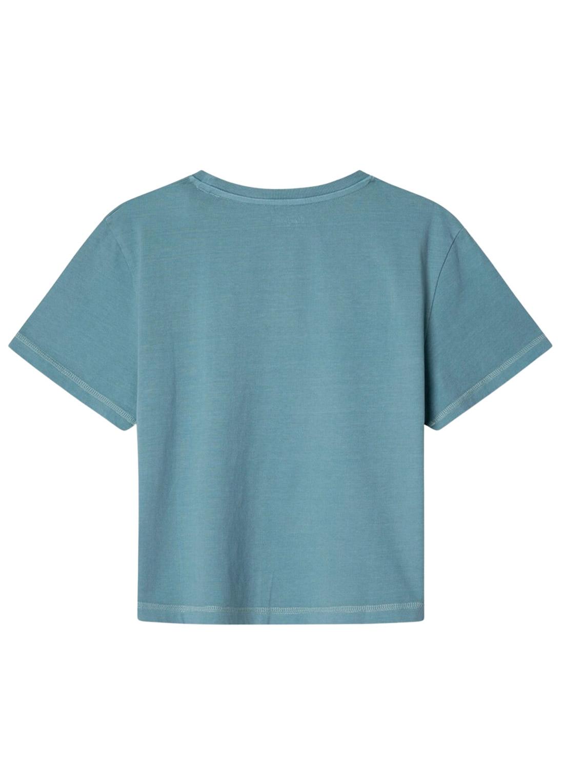 Camiseta Pepe Jeans Thais turquesa para niña