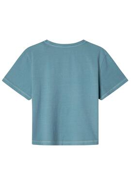 Camiseta Pepe Jeans Thais turquesa para niña