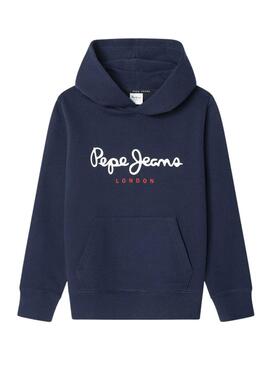 Sudadera Pepe Jeans Art Hoodie azul para niño