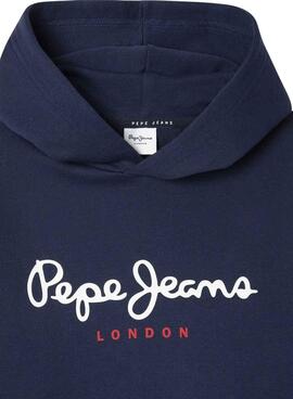 Sudadera Pepe Jeans Art Hoodie azul para niño