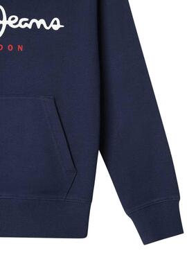 Sudadera Pepe Jeans Art Hoodie azul para niño