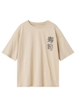 Camiseta Name It Kane beige para niño