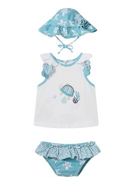 Conjunto baño Mayoral azul para bebé
