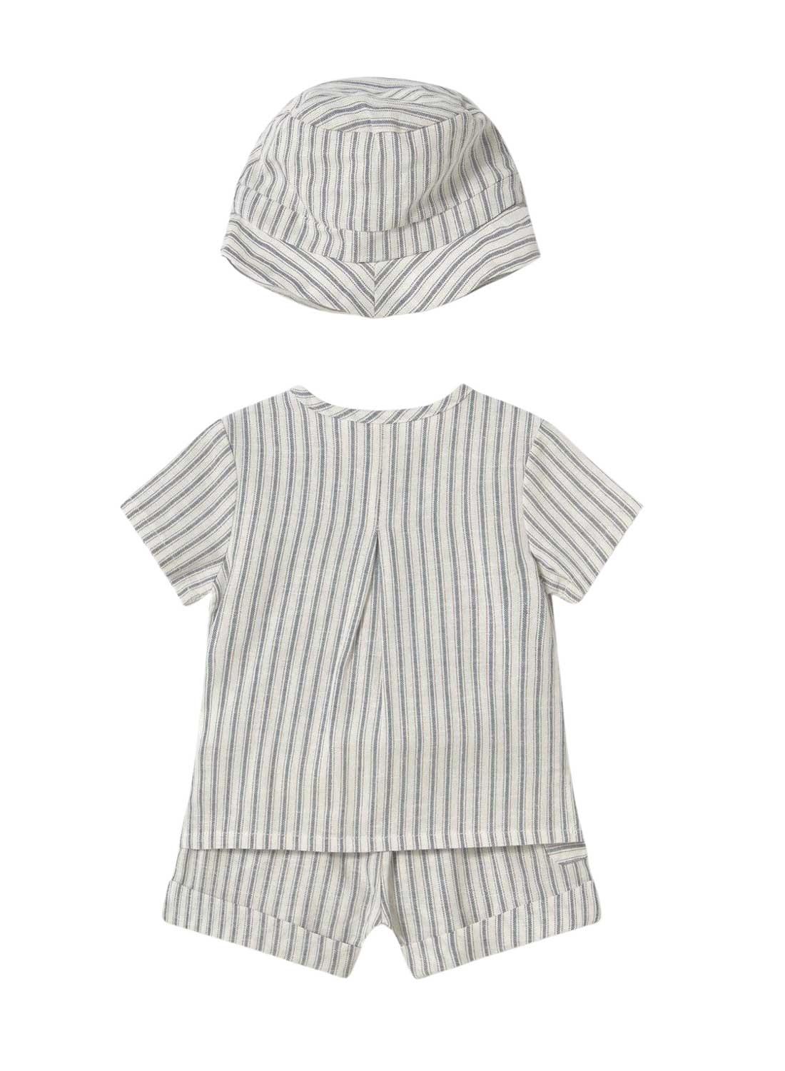 Conjunto Mayoral camisa y short rayas para bebé