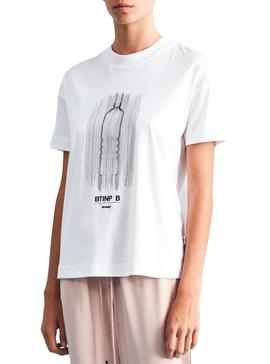 Camiseta Ecoalf Mara Blanco Mujer