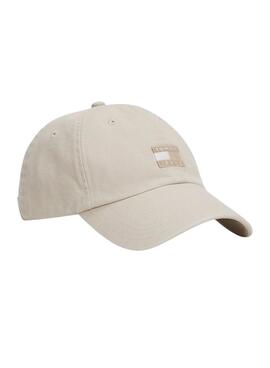 Gorra Tommy Jeans The Heritage beige para mujer