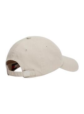 Gorra Tommy Jeans The Heritage beige para mujer