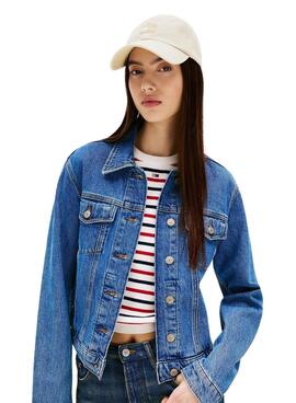 Gorra Tommy Jeans The Heritage beige para mujer