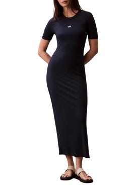 Vestido Calvin Klein Jeans Midi negro para mujer