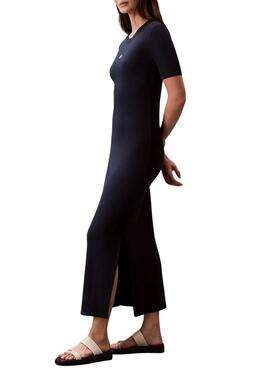 Vestido Calvin Klein Jeans Midi negro para mujer