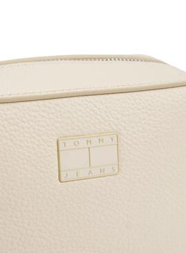 Bolso Tommy Jeans Must Camera beige para mujer