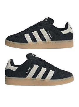 Zapatillas Adidas Campus 00s negro y blanco para mujer