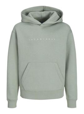 Sudadera Jack and Jones Star verde para niño