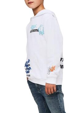 Sudadera Name It Lucian blanco para niño