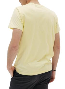 Camiseta El Pulpo básica amarilla para hombre
