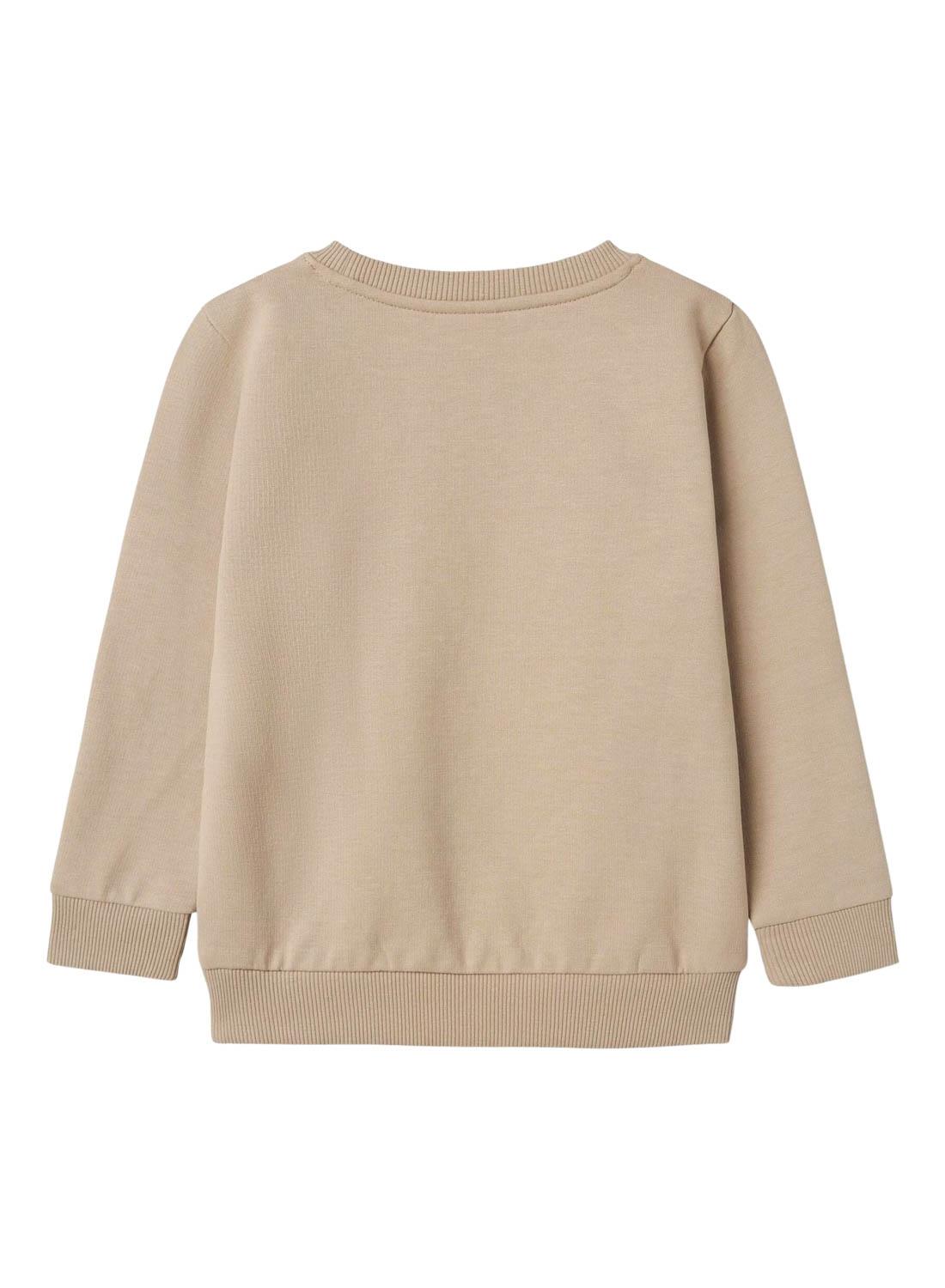 Sudadera Name It beige para niña y niño
