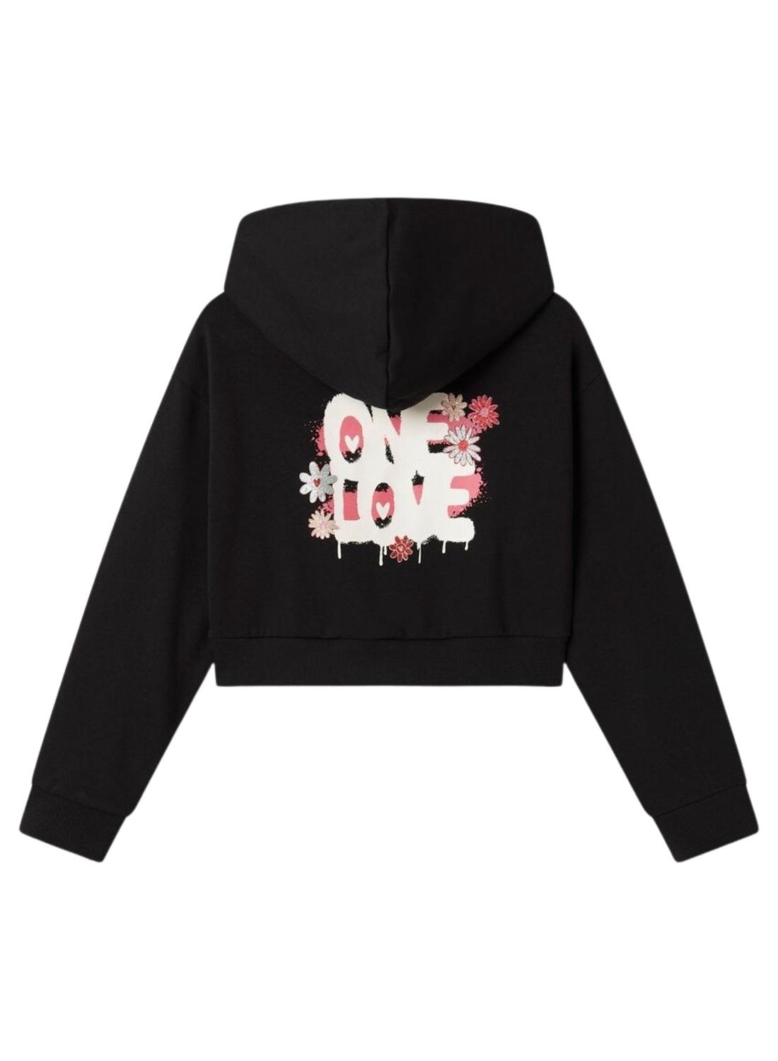 Sudadera Name It Kory negro para niña