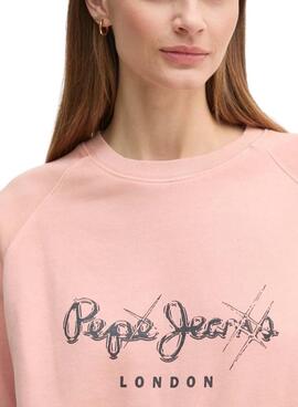 Sudadera Pepe Jeans Lupita rosa para mujer