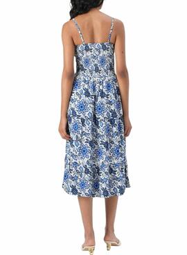 Vestido Only Zelina floral azul para mujer